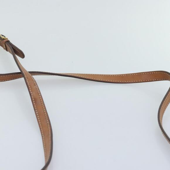 CELINE Macadam Canvas Shoulder Bag Pvc Leather Brown Gold - Picture 8 of 12